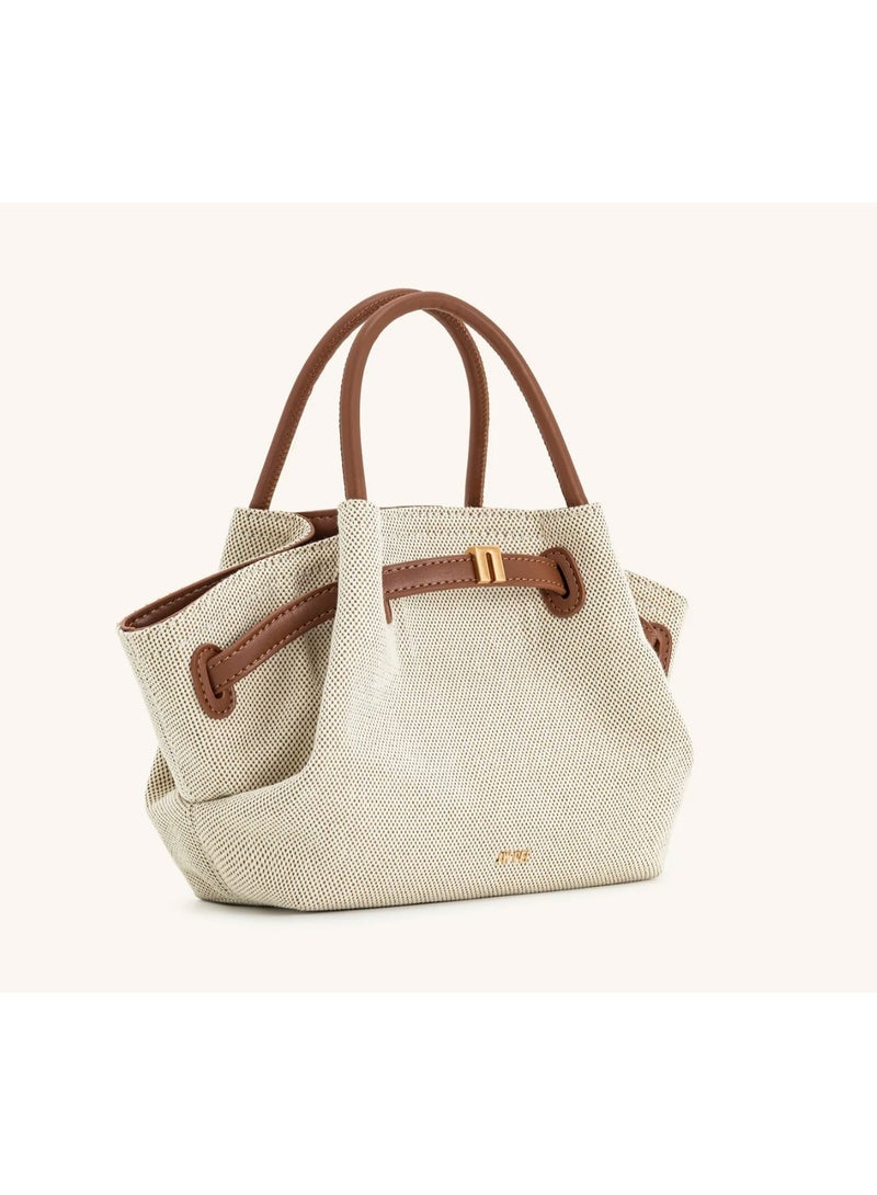 JW PEI Luxe Mini Tote Beige 28*15.5*8 cm - Image 3